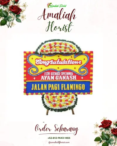 Bunga Papan Congratulation di Rimbo Kaluang